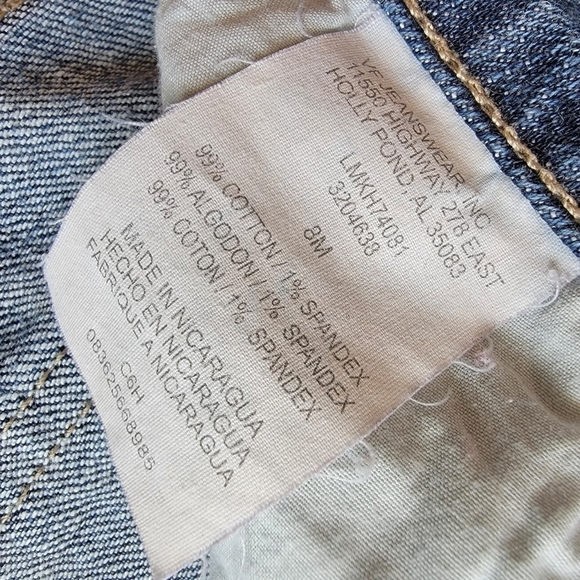 Lee Vintage Cropped Jeans Sits Just below Waist Size 8 - Picture 6 of 8